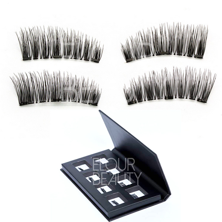 Best reusable 3 magnets false lashes with magentic boxes China EA103